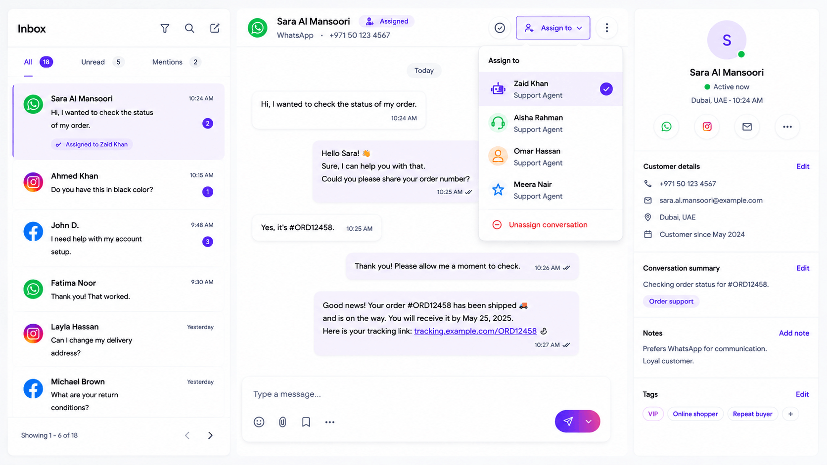 Route conversations to the right person preview